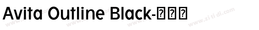 Avita Outline Black字体转换